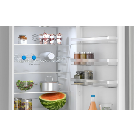 BOSCH KGN392LCF Ελεύθερος ψυγειοκαταψύκτης 203cm Inox